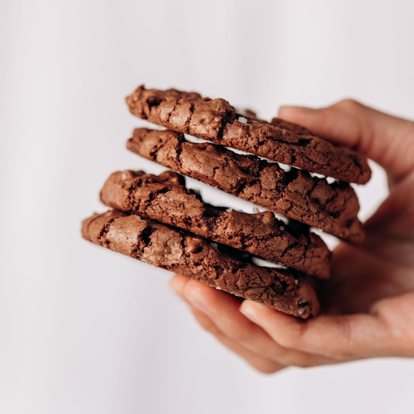 Galleta brownie con sal de mar