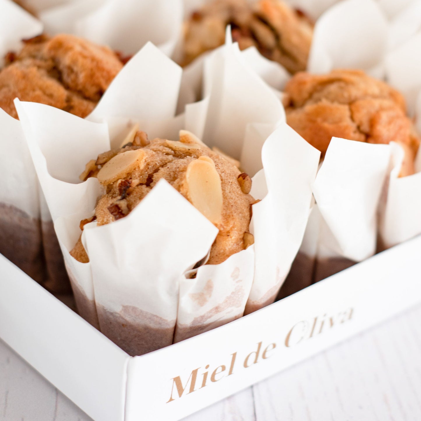 Caja con 12 coffee cake muffins