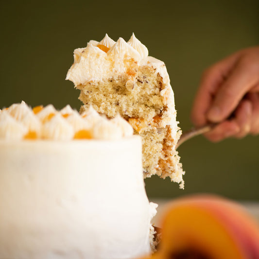 Pastel de almendra y chabacano